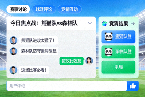 熊猫体育赛事讨论球迷评论与竞猜互动社区页面